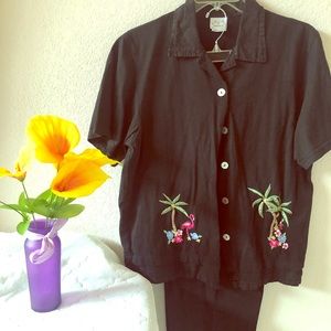 Donna-Vintage 2 piece Black